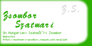 zsombor szatmari business card